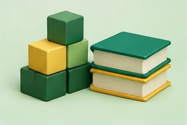 Building blocks and books